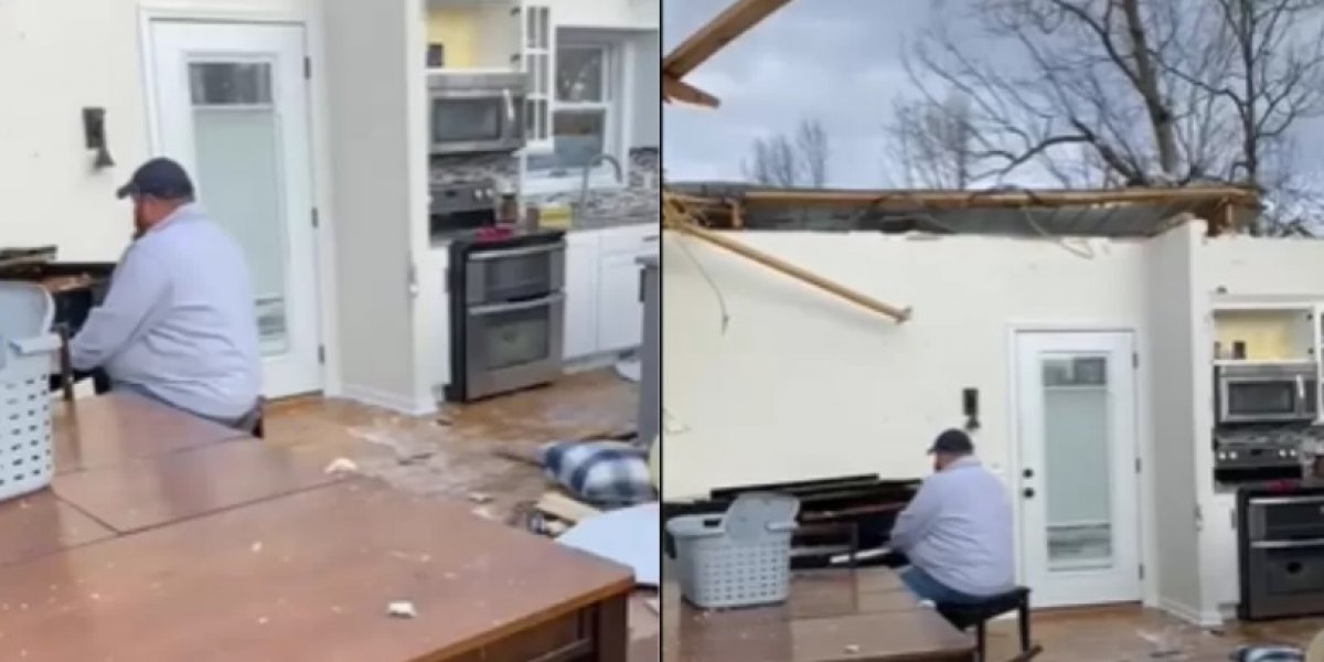 Vídeo: Homem toca piano em casa destruída por tornado nos EUA