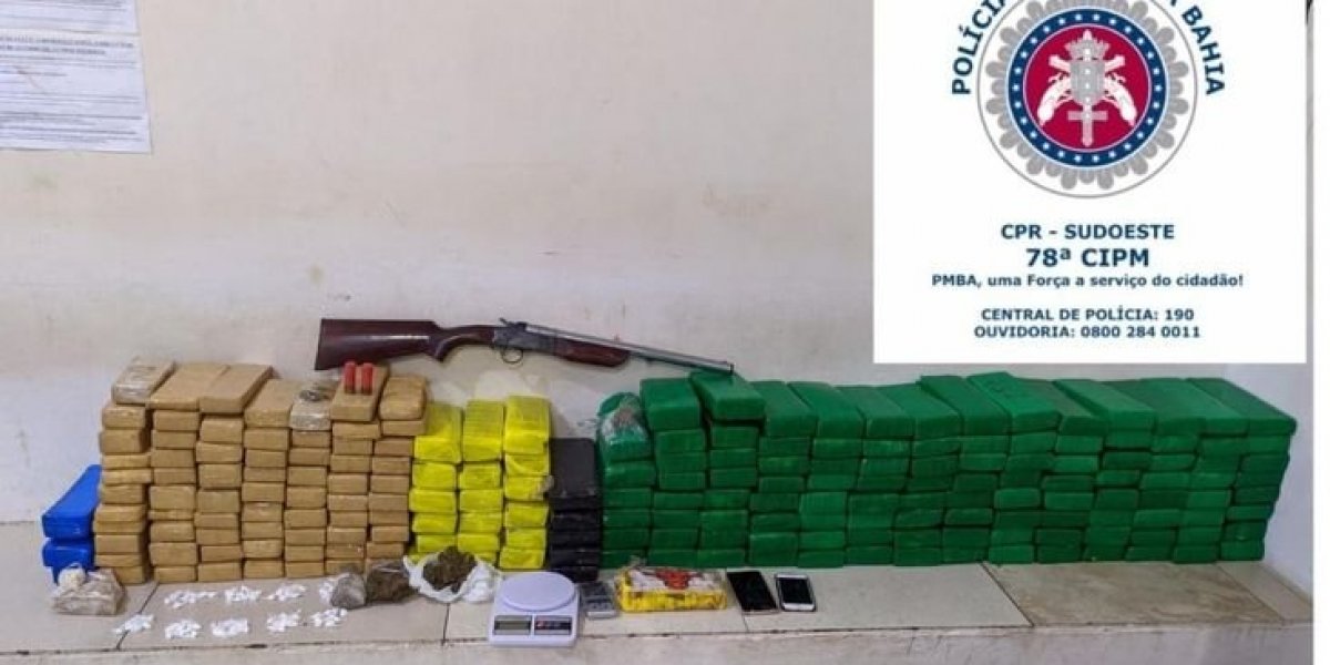 Polícia prende casal com 200kg de maconha em Vitória da Conquista