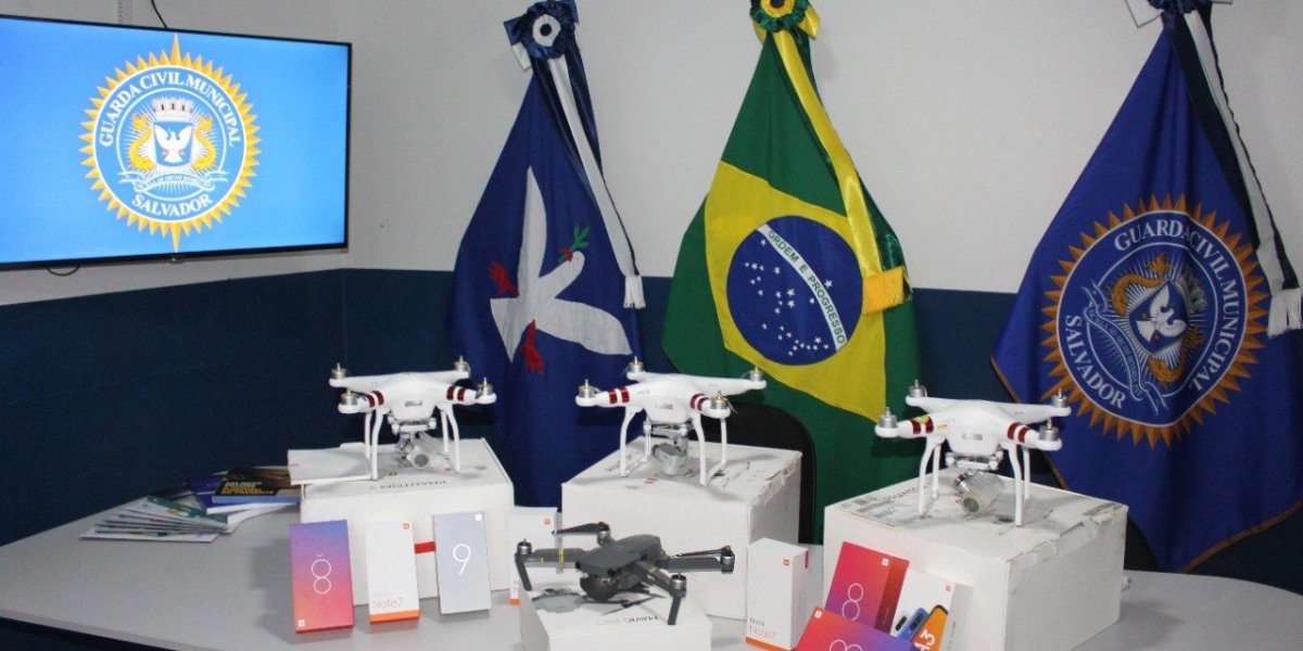 Guarda Municipal ganha novos drone para aperfeiçoar trabalho nas missões