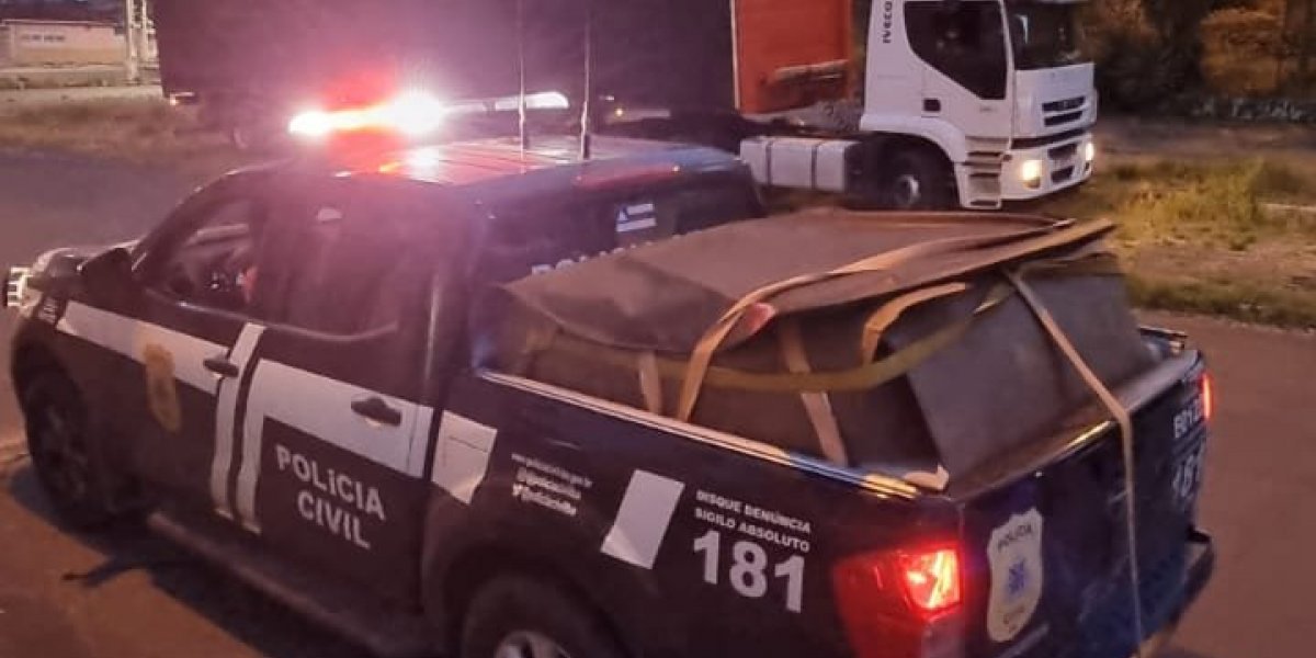 Polícia recupera carga de cervejas avaliada em R$ 250 mil