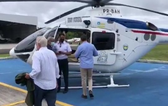 Rui Costa sobrevoa áreas atingidas pela chuva nos últimos dias