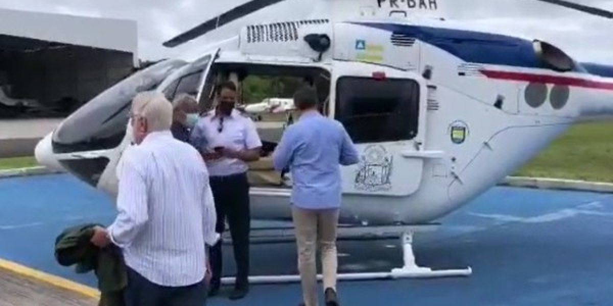 Rui Costa sobrevoa áreas atingidas pela chuva nos últimos dias
