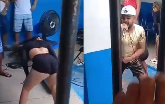 Cadeia pública ganha show com direito a dançarina e servidor é afastado; assista