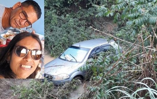 Carro cai em buraco e casal é encontrado morto na Bahia