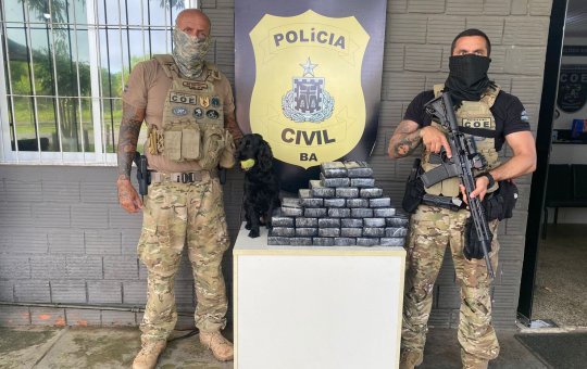 Cocaína avaliada em R$ 800 mil é apreendida na Paralela