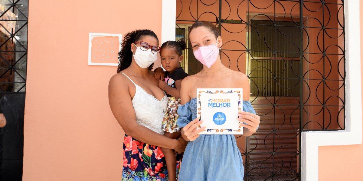 Mais 100 famílias de Vila Canária, em Salvador, são beneficias pelo Morar Melhor