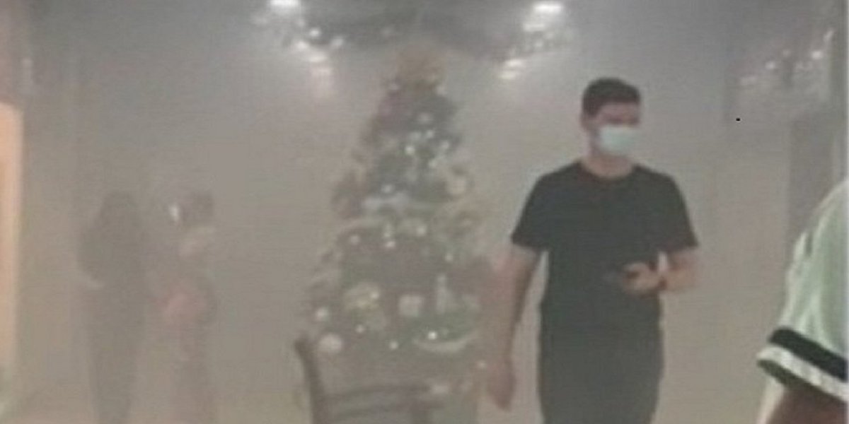 Agência bancária do Santander, em shopping da Pituba, pega fogo