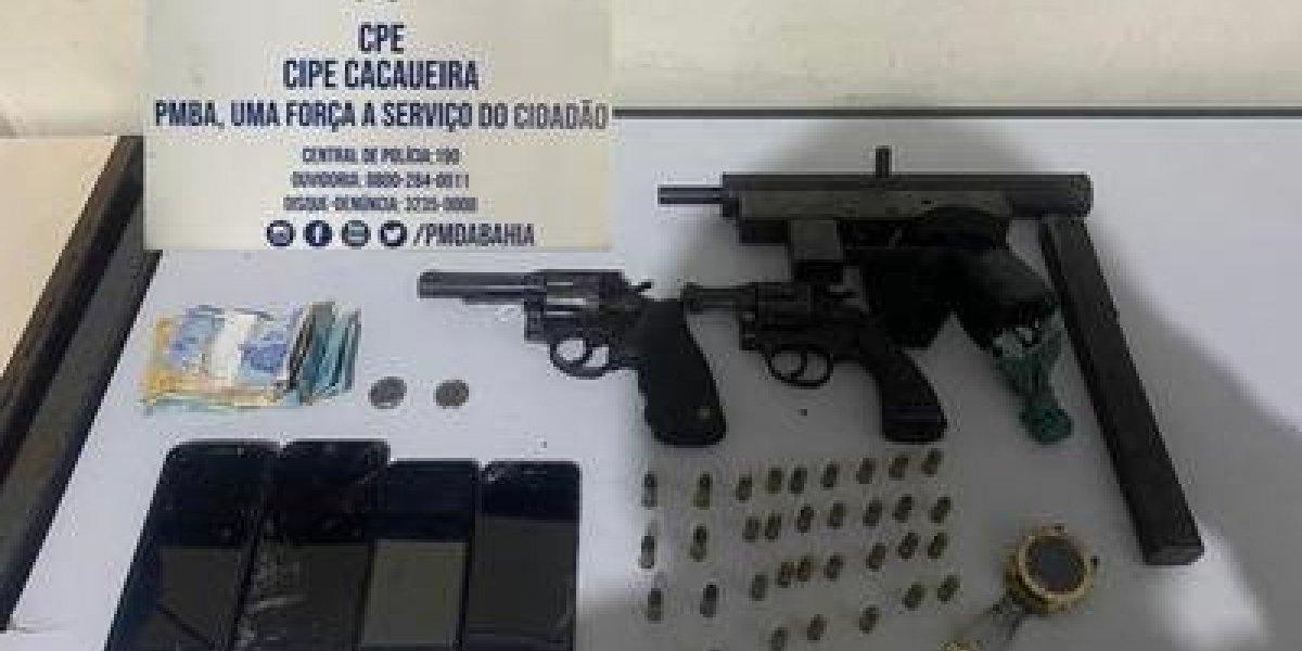 Polícia captura quinteto, procurado em Ilhéus, por atirar em criança