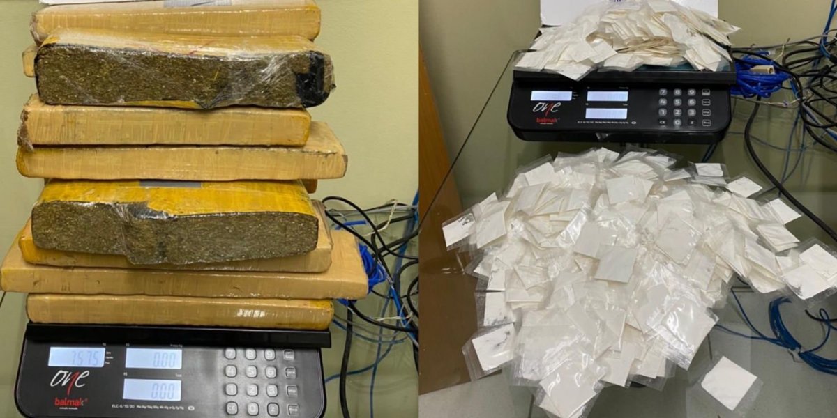 Casal com criança de colo é flagrado transportando 14 kg de maconha na Bahia