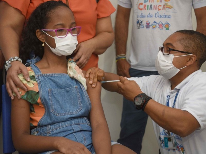 Salvador tem mais 11 mil crianças vacinadas contra Covid 