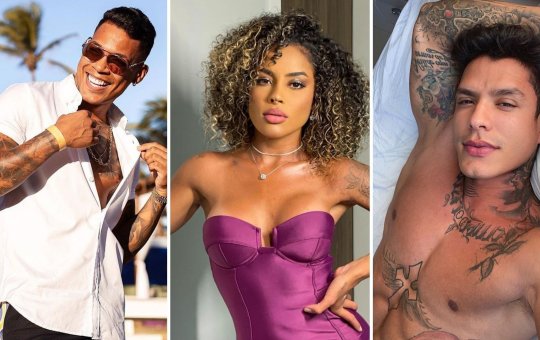 Sthe Matos beija ‘crush’ de Anitta na frente dos ex-namorados em festa