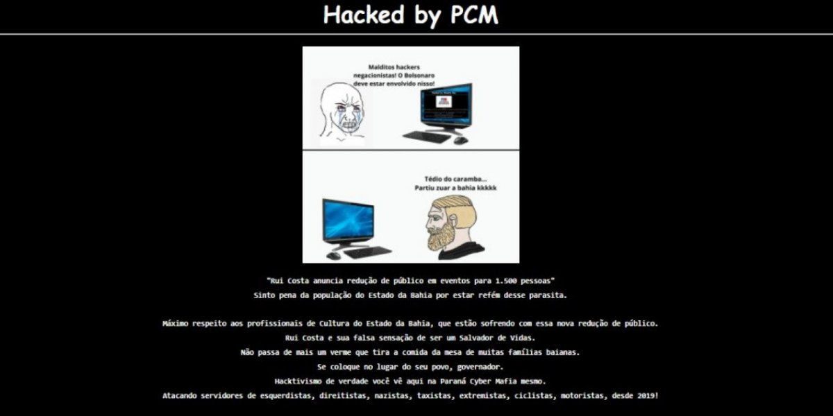 Hackers atacam Rui Costa em nova invasão a sites do governo da Bahia