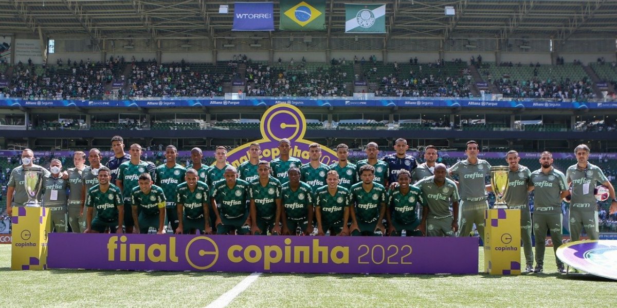 Palmeiras goleia o Santos na final, dá fim à maldição e é campeão da Copinha