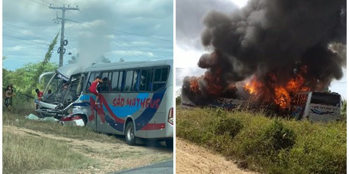 Batida entre dois ônibus deixa dois mortos e ao menos 15 feridos na BA-120
