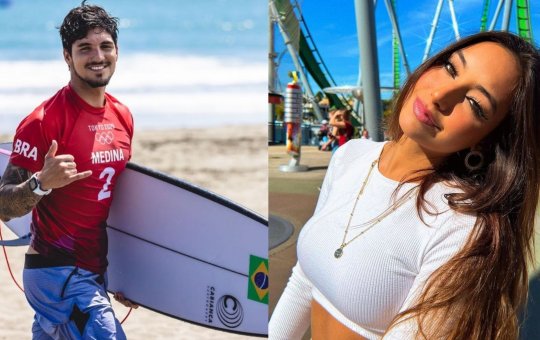 Modo solteiro ativado! Medina é visto aos beijos com influencer