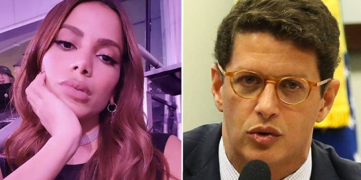 Anitta e Ricardo Salles trocam farpas nas redes sociais e movimentam Internet