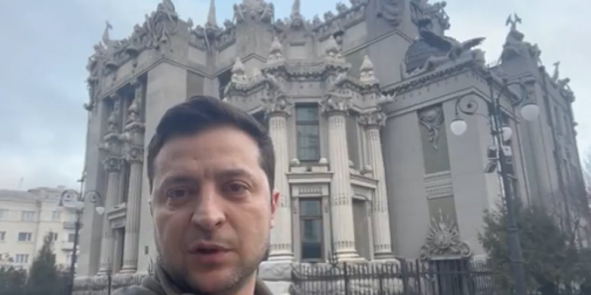 "Não vamos baixar as armas", diz o presidente da Ucrânia em vídeo