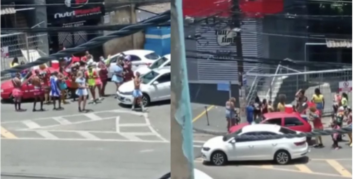 Polícia Militar encerra desfile de bloco de carnaval em Salvador
