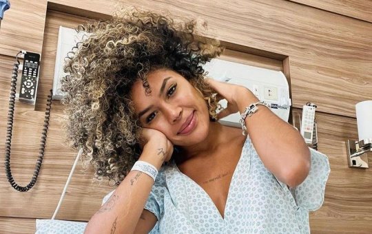 Sthe Matos realiza novo procedimento no nariz para corrigir rinoplastia