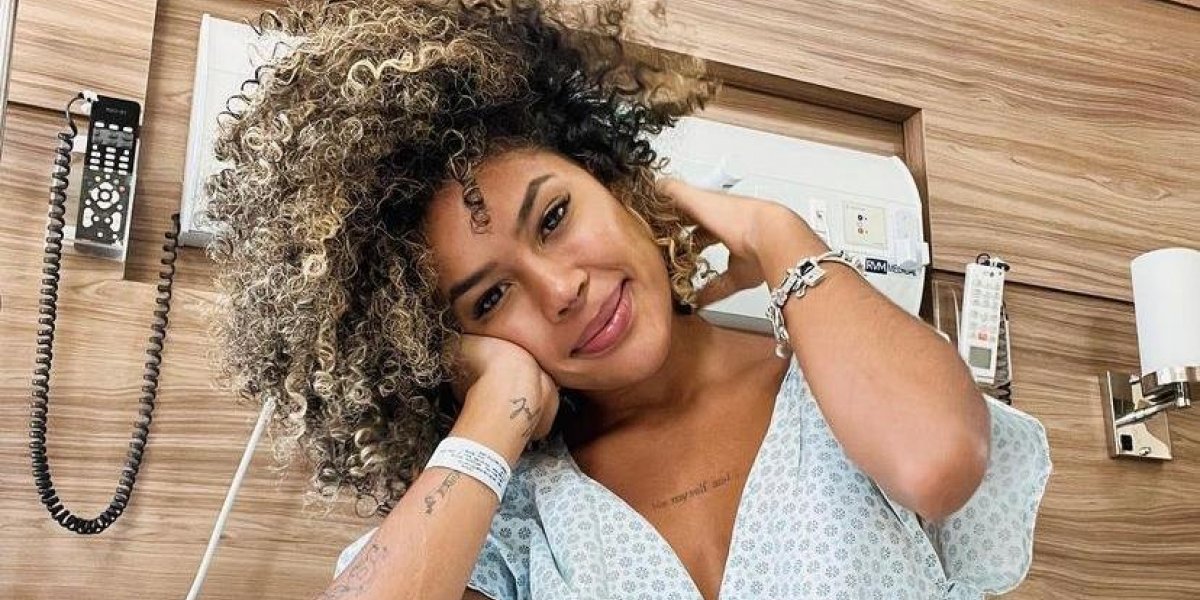 Sthe Matos realiza novo procedimento no nariz para corrigir rinoplastia