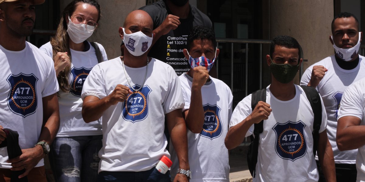 Guardas Municipais de Salvador seguem protestos por plano de carreira e admissão