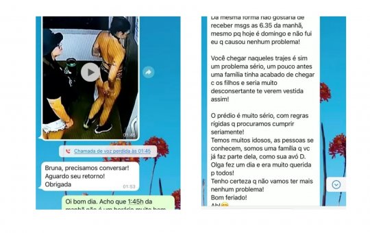 Síndica adverte jovem por usar maiô de Carnaval em prédio 