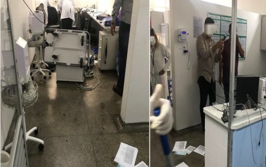 Homem sofre surto psicótico e destrói enfermaria do Hospital Ernesto Simões