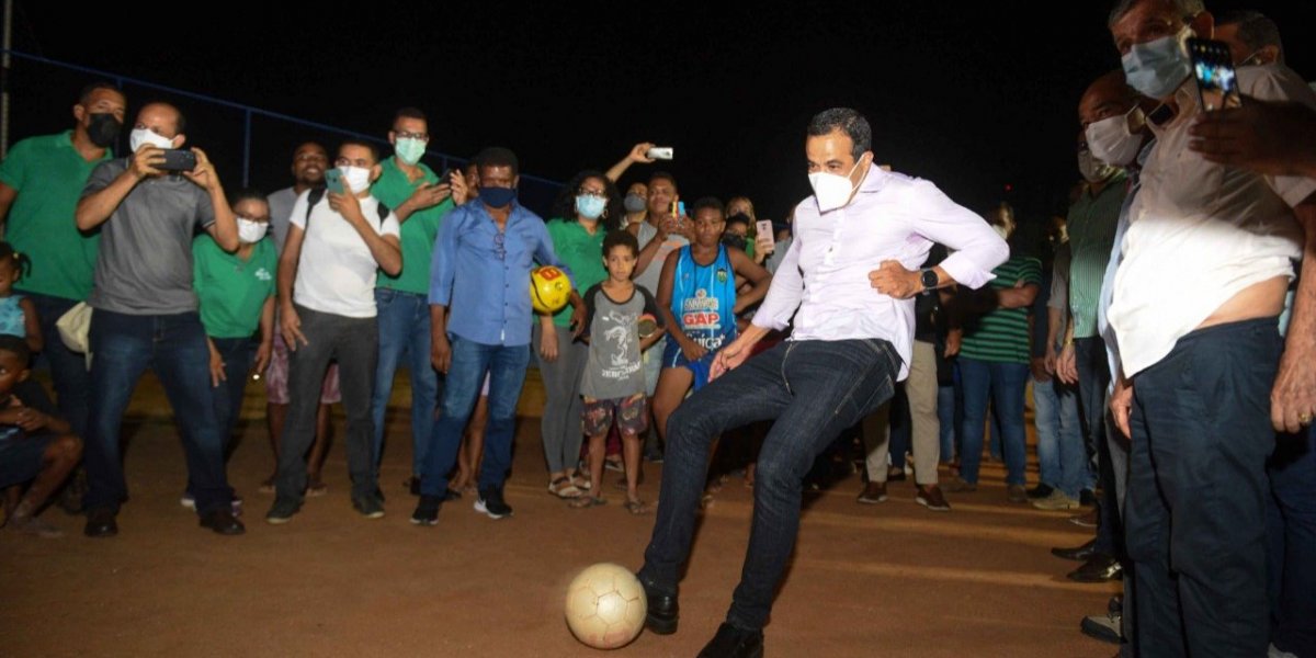 Bruna Reis inaugura equipamento esportivo requalificado em Saramandaia