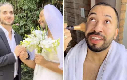 Gil do Vigor se veste de noiva para casar com Fiuk; entenda