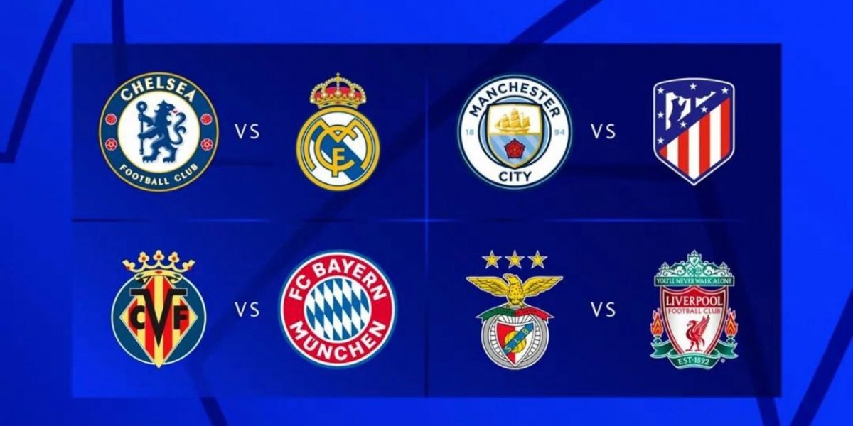 Liga dos Campeões: Definidos os confrontos das quartas de final