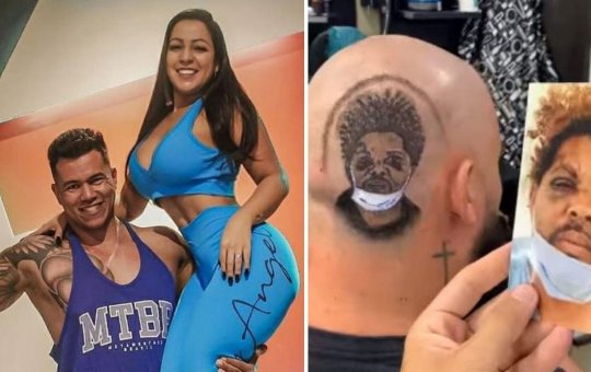 Morador de rua que transou com mulher de personal vira arte em corte de cabelo