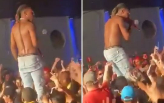 MC Kekel se irrita com fã após levar “dedada” em show; Confira