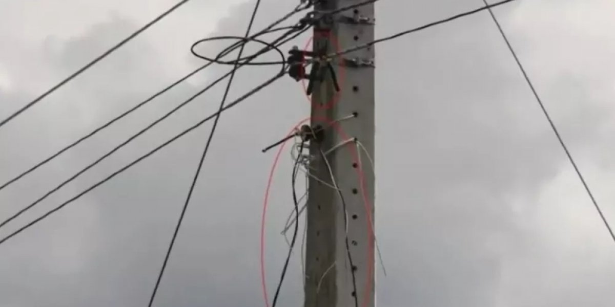 Quatro homens são eletrocutados enquanto tentavam fazer um "gato" na Bahia