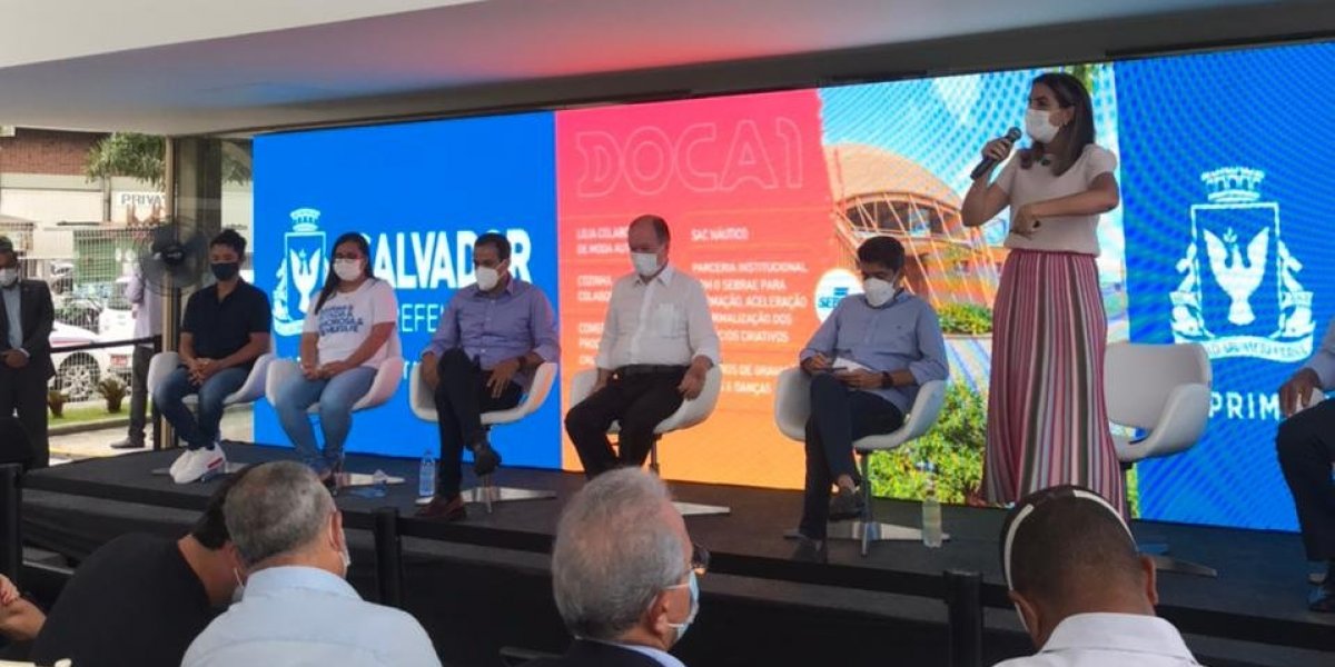 Prefeito de Salvador, Bruno Reis faz afago ao PP durante evento