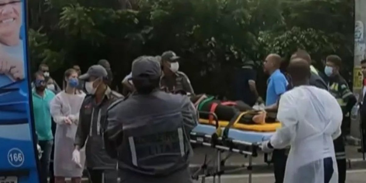 Policial da reserva atropela homem na Av. Tancredo Neves, em Salvador