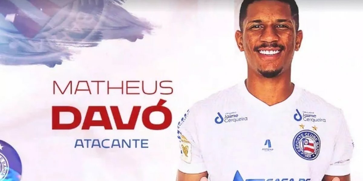 Emprestado pelo Corinthians, atacante Davó é o novo reforço do Bahia