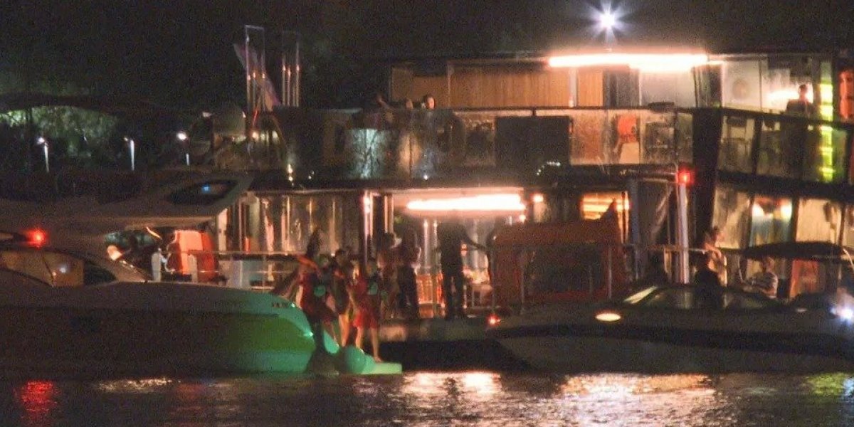 Influencers relatam susto após barco encalhar durante festa no Distrito Federal