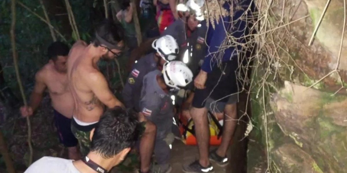 Homem é resgatado após sofrer queda durante trilha em Luís Eduardo Magalhães