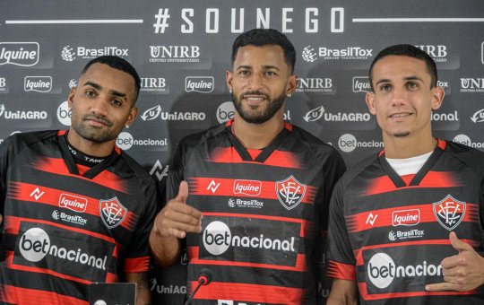 Trio do Atlético de Alagoinhas é apresentado no Barradão