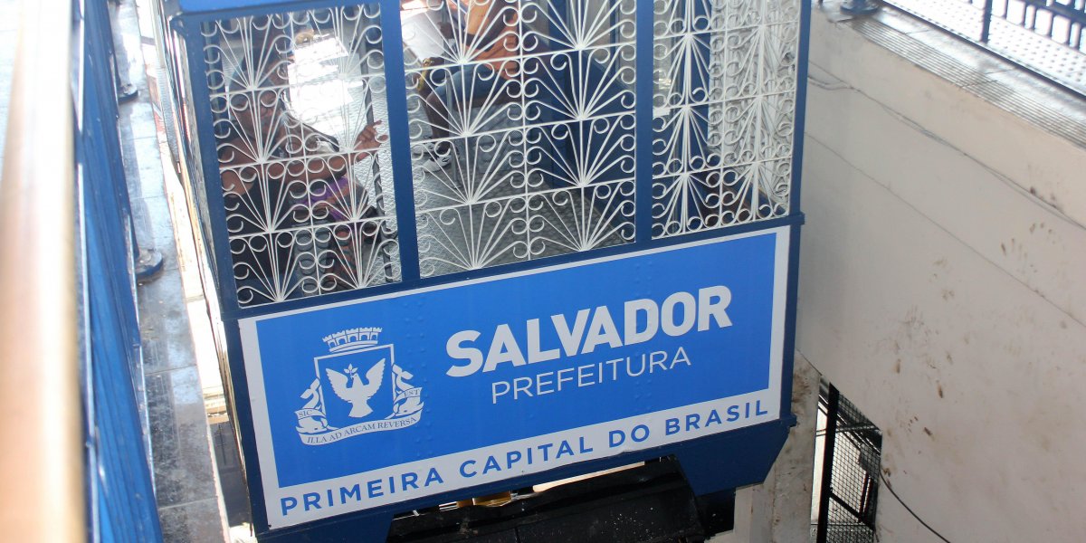 Fortes chuvas atrasam manutenção do Plano Inclinado Gonçalves, em Salvador