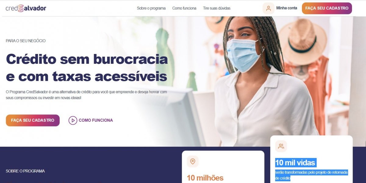 CredSalvador já disponibilizou R$5 milhões em crédito a microempreendedores