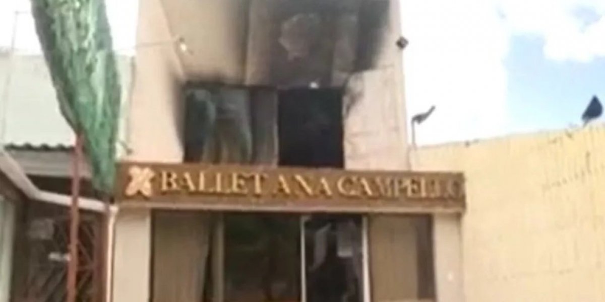 Incêndio atinge escola de ballet em Salvador