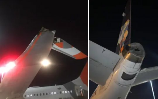 Aviões das linhas aéreas Azul e Gol se chocam no Aeroporto de Viracopos