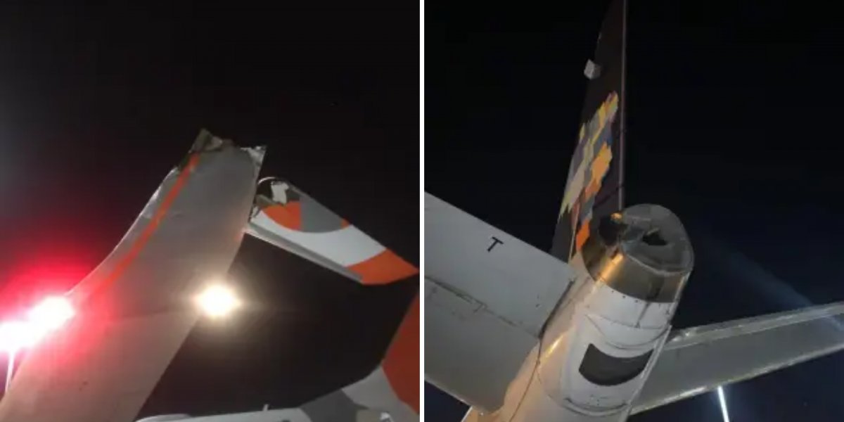 Aviões das linhas aéreas Azul e Gol se chocam no Aeroporto de Viracopos