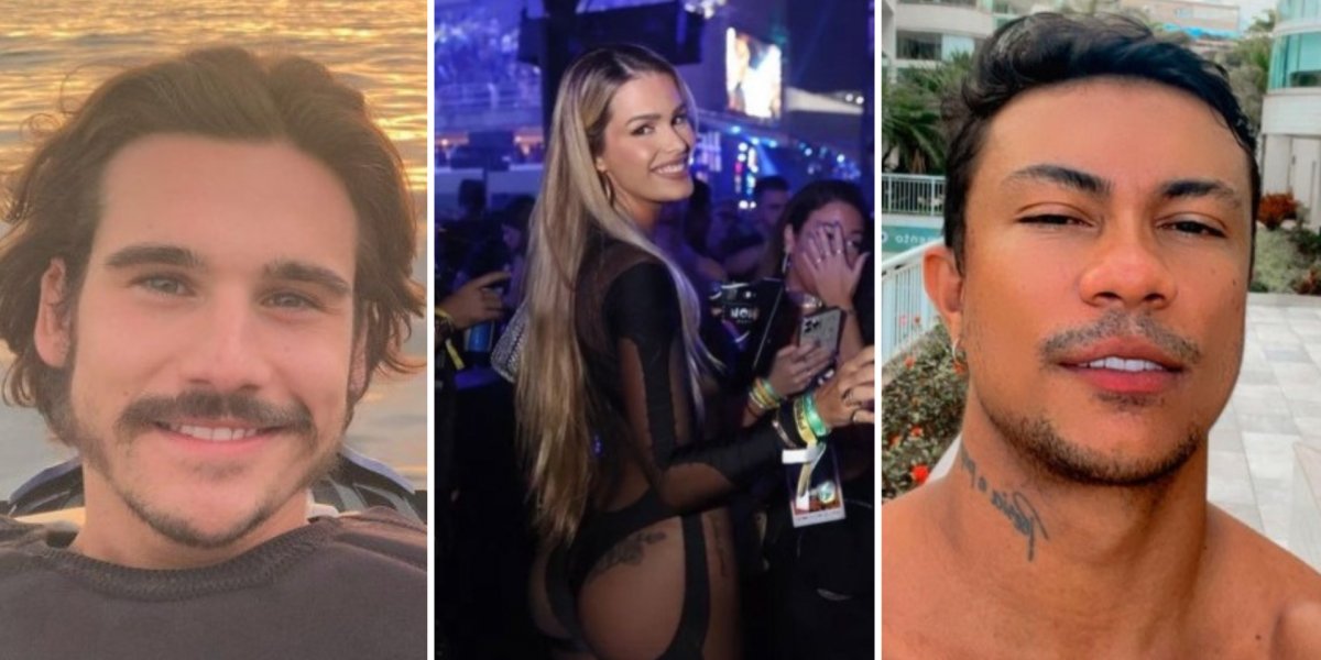 Yasmin Brunet aproveita festa aos beijos com famosos