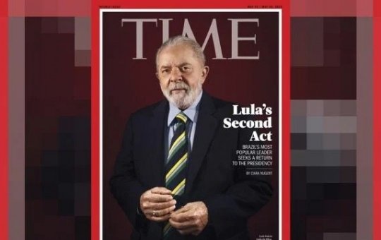 Lula concede entrevista e aparece em capa da revista norte-americana "Time"