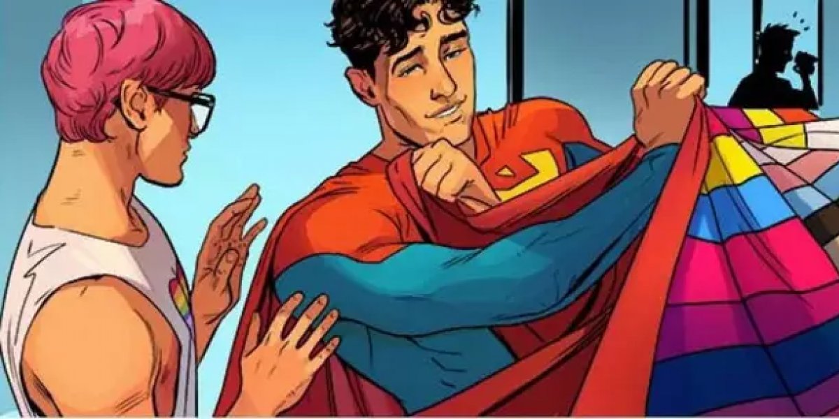 Nova capa do Super-Homem tem bandeira LGBTQIA+ estampada