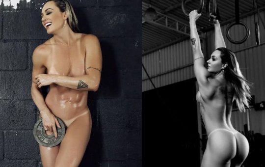 Juju Salimeni aparece nua em ensaio sensual em academia "um dos meus preferidos"