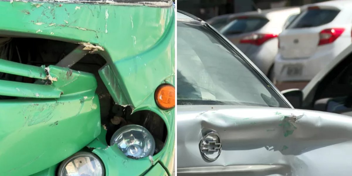 Acidente entre dois homens e um carro é registrado na Av. ACM