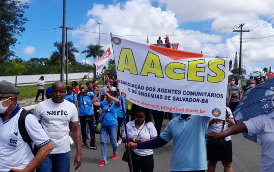 Agentes de endemias e comunitários de Salvador fazem paralisação de 48 horas